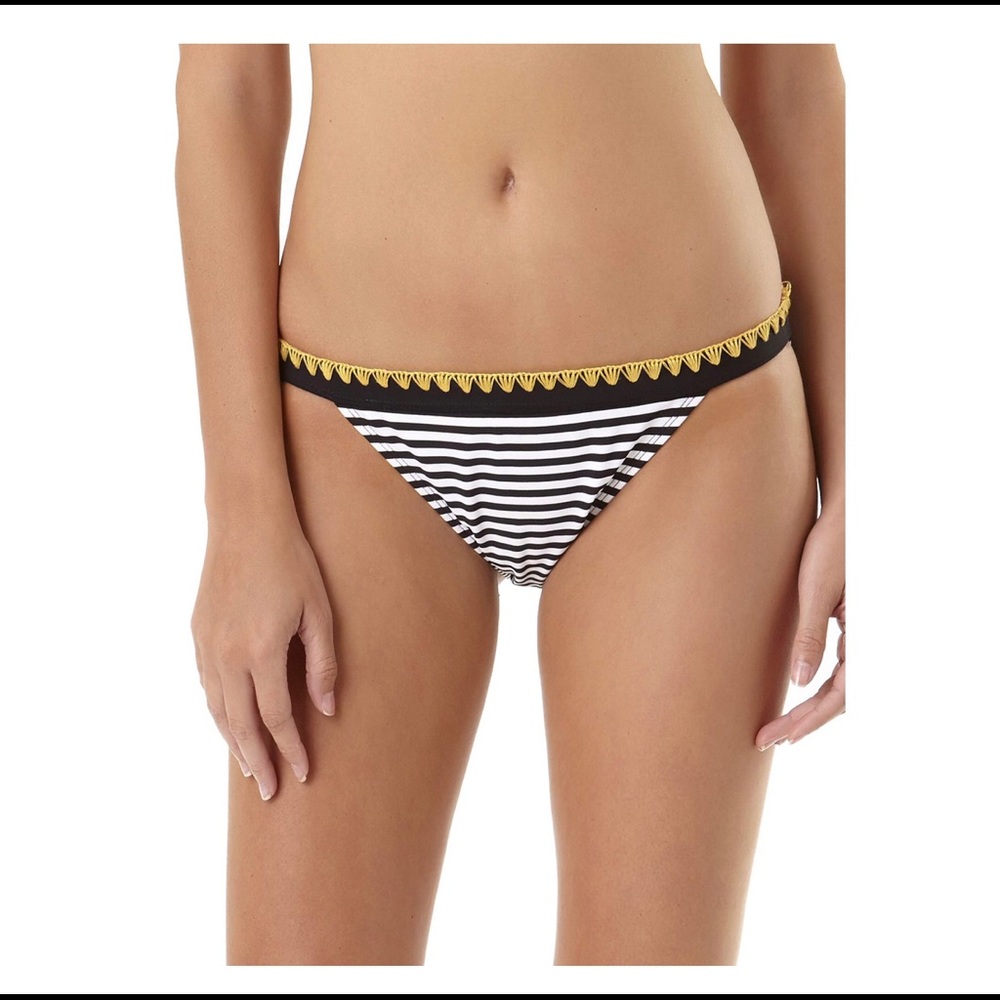 NEW NOBO Swim Bikini Bottom Small Black White Women’s